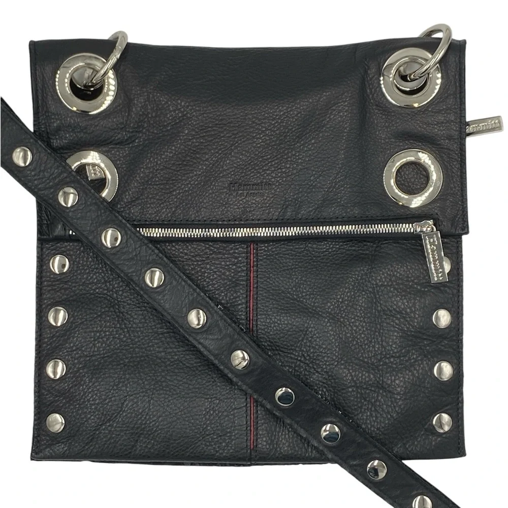 Hammitt Montana Large Reversible Black Leather Crossbody Bag RARE - Picture 10 of 10